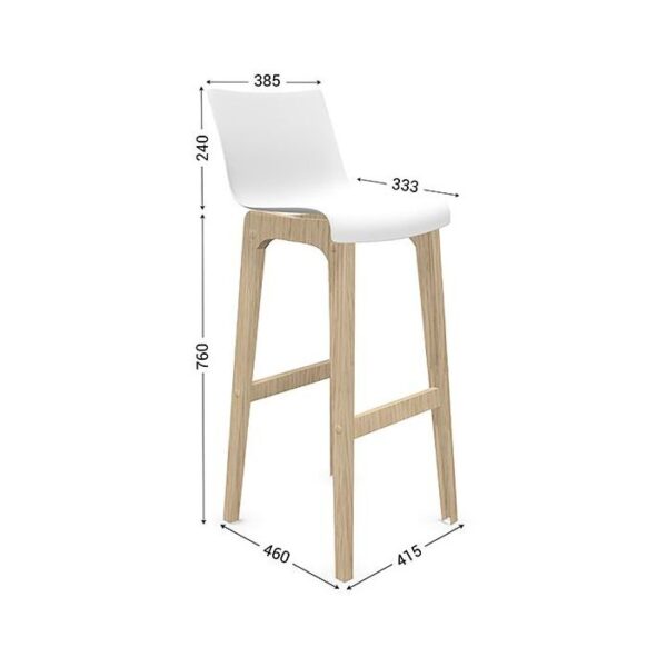 571183 - Tabouret haut avec dossier - Image 2