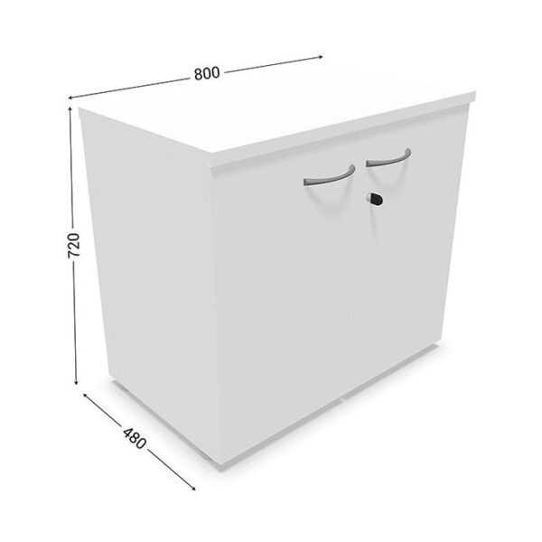 680110 - Armoire de rangement blanc - Image 2