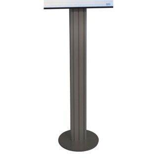 117539-Support aluminium H 1600 mm sur embase acier pour E-LEANBORD 43'' à 50''