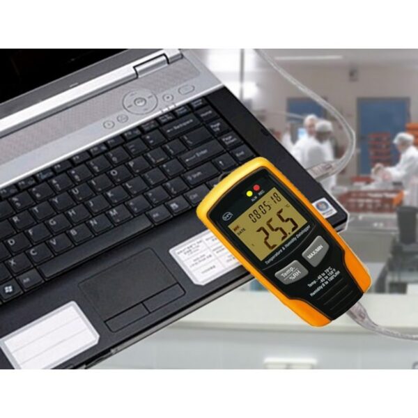 Enregistreur - Thermomètre / Hygromètre ambiant - Ecran LCD + Alarme LED - Sortie USB vers PC + logiciel - Image 4