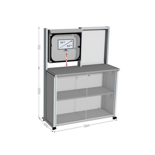 215640 - Armoire informatique PC | MOBIPOST 500E