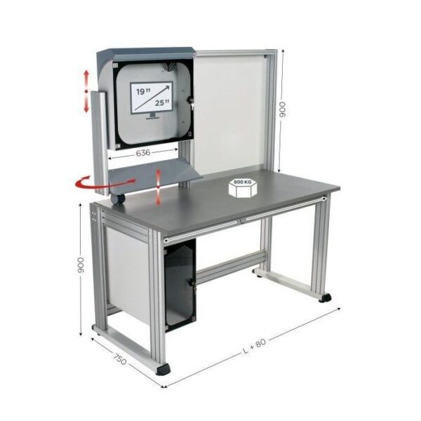 230222 - Poste de travail informatique | MOBIPOST 3000A
