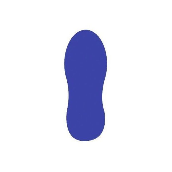 140253 - Lot de 20 pictogrammes adhésifs RENFORCE Pas bleu (10 Droit/Gauche)