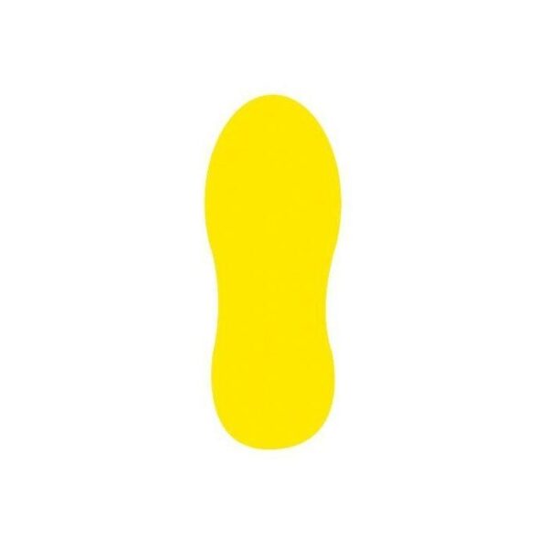 140252 - Lot de 20 pictogrammes adhésifs RENFORCE Pas jaune (10 Droit/Gauche)