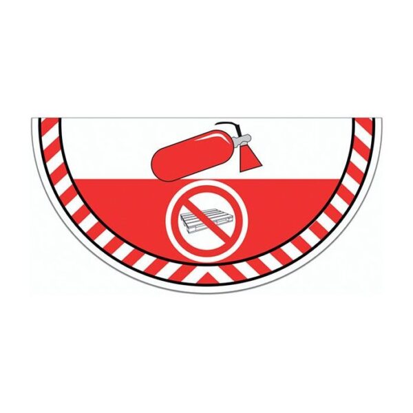 140276 - Pictogramme adhésif Interdit de stocker rouge L 610 x l 305 mm