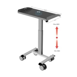 645200 - LEANPOST 200 ERGO l 647 x P 400 x H 590 - 890 mm