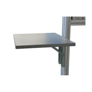 216030 - Ecritoire latéral réglable en hauteur et escamotable l 360 x P 500 mm fixation sur profil aluminium
