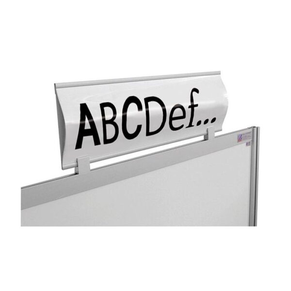 141405 - Bandeau bombé personnalisable l 1000 x H 210 mm avec etrier de fixation