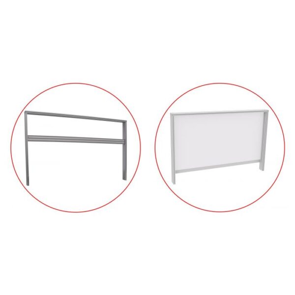 516535 - Fond arrière tôle blanche vernie l 1264 x H 700 mm pour QUALIPOST 620 et 650