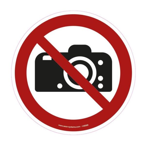 140271 - Pictogrammes Interdiction de photographier P029