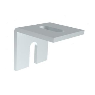 544068 - Lot de 4 équerres de fixation en acier avec vis/lardon/vis à bois
