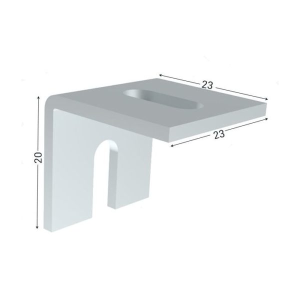 544068 - Lot de 4 équerres de fixation en acier avec vis/lardon/vis à bois - Image 2