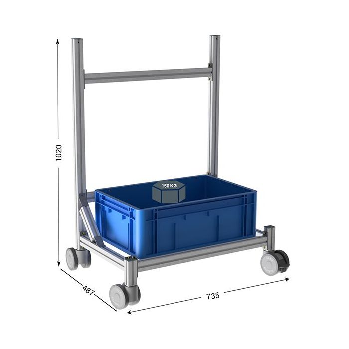 690401 - LEANDYNAMIC 200A l 735 x P 487 x H 1020 mm 1 niveau