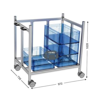 690411 - LEANDYNAMIC 200B l 972 x P 735 x H 1020 mm 1 niveau