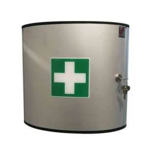 117717 - Armoire à pharmacie en aluminium avec porte à clef et rangement