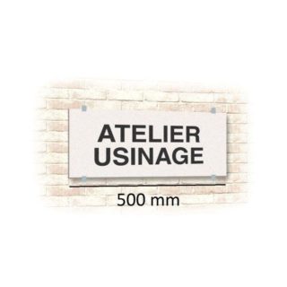141233 - Bandeau rectangulaire "TEXTE AU CHOIX" l 500 x H 120 mm sans fixation