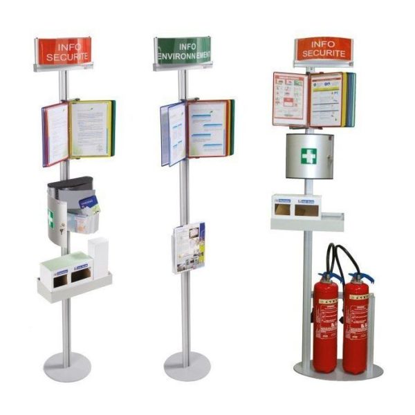117716 - COM'DESIGN Sécurité/Environnement avec 1 docaflex 10 poches a4 et 1 bandeau bombé H 2143 mm - Image 2