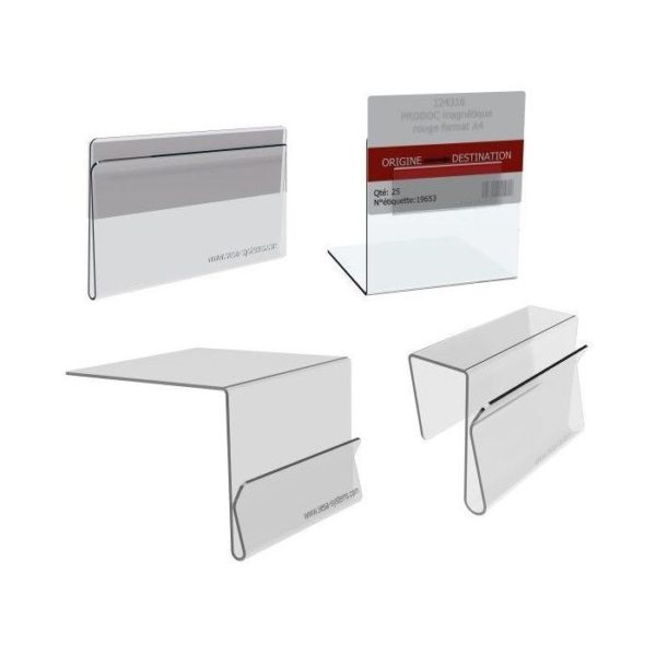 143251 - Lot de 10 supports CARTE KANBAN magnétique - Image 2