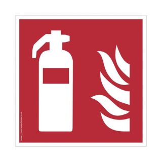 140277 - Lot de 2 pictogrammes adhésif au sol EXTRA Extincteur L 200 mm