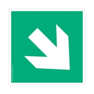 140568 - Lot de 2 pictogrammes adhésif au sol MEDIUM Flèche angle L 200 mm