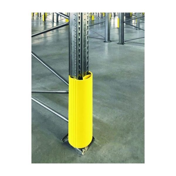 160414 - Lot de 4 protections jaune H 600 mm pour poteau de 80 à 100 mm