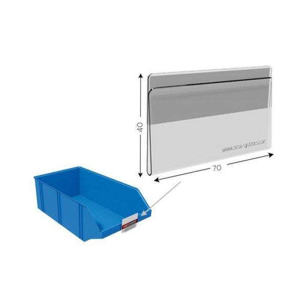 143251 - Lot de 10 supports CARTE KANBAN magnétique