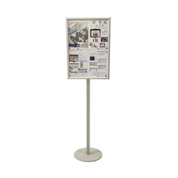 117565- Piètement aluminium H 1200 mm pour cadre porte-affiches - Image 2