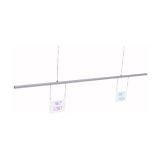 141011 - RAIL ALUMINIUM SUSPENDU L 3000 mm fixation par chaînes