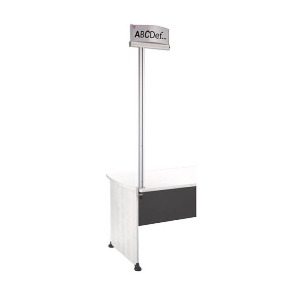 119441 - POTENCE D'IDENTIFICATION VERTICALE H 1370 mm fixation par pince sur plateau