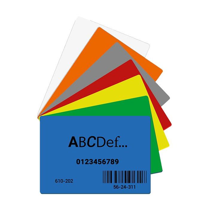 130241 - Lot de 10 CARTES KANBAN blanc L 100 x H 70 mm Ep. 1 mm