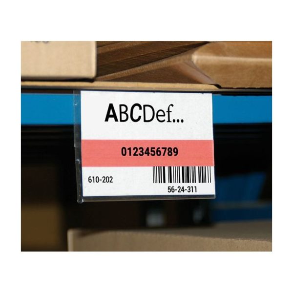 130243 - Lot de 10 CARTES KANBAN transparente magnétique L 100 x H 70 mm Ep. 1 mm