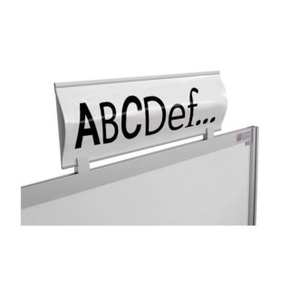 141402 - Bandeau bombé personnalisable l 300 x H 210 mm avec etrier de fixation