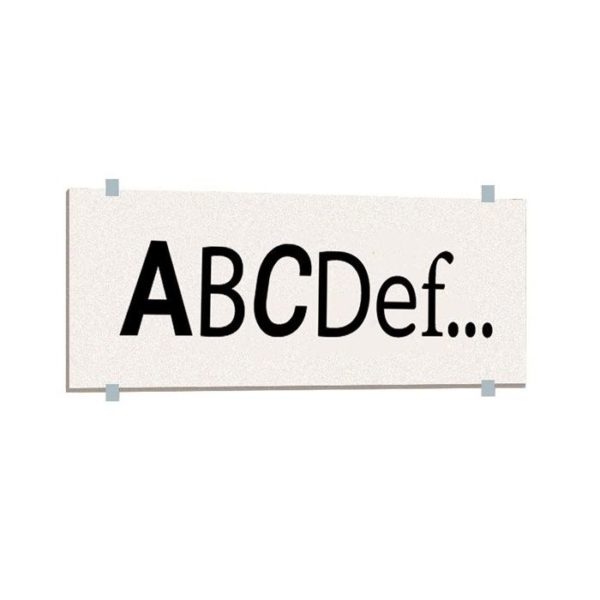 141253 - Bandeau rectangulaire "TEXTE AU CHOIX" l 800 x H 120 mm sans fixation - Image 2
