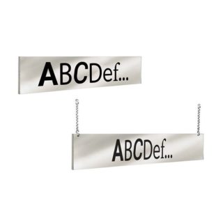 141263 - Bandeau aérien "TEXTE AU CHOIX" recto/verso l 1000 x H 200 mm sans fixation