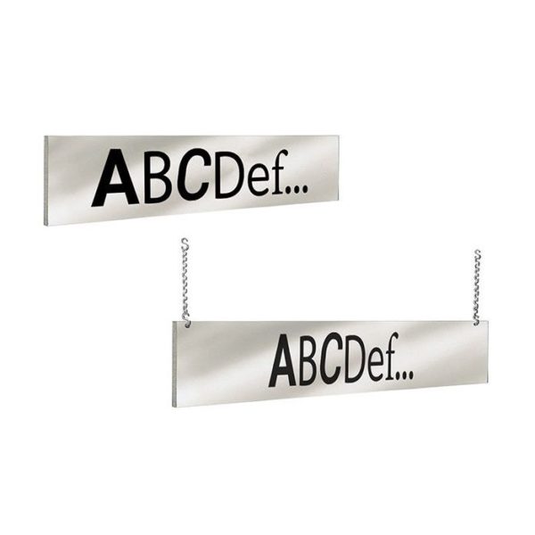 141273 - Bandeau aérien "TEXTE AU CHOIX" recto/verso l 600 x H 400 mm sans fixation