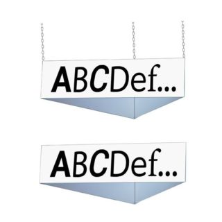 141353 - Bandeau 3 faces l 700 x H 250 mm sans fixation