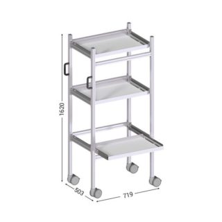 645800 - LEANDYNAMIC 800 l 719 x P 503 x H 1620 mm version 3 niveaux