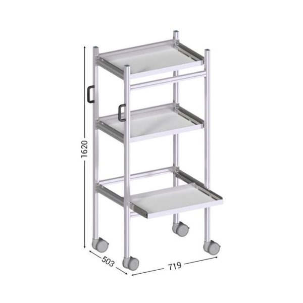 645800 - LEANDYNAMIC 800 l 719 x P 503 x H 1620 mm version 3 niveaux