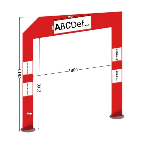 145336 - GATELEAN rouge l 2300 x H 2610 mm
