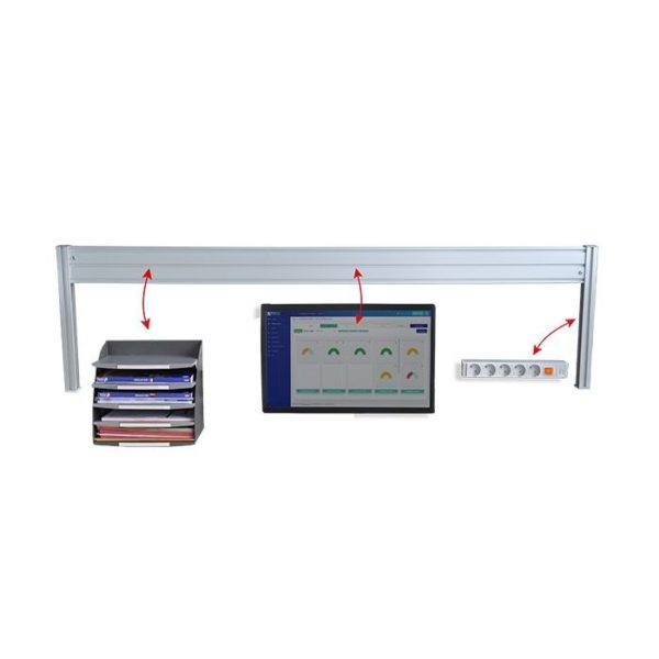 119414 - LEANERGO ALUMINIUM l 1000 x H 400 mm fixation par pince sur plateau