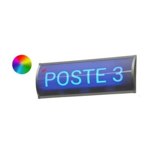 141623 - Bandeau bombé lumineux personnalisable l 600 x H 210 mm sans fixation