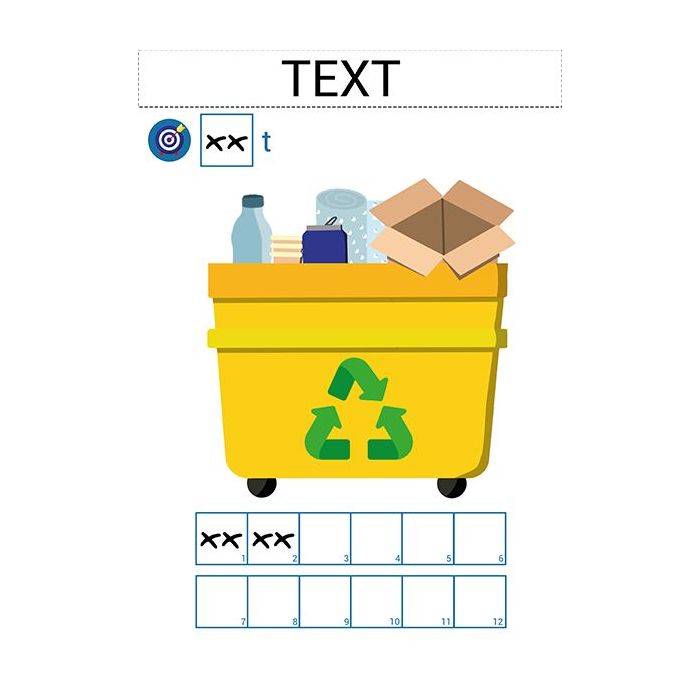 150415 - VISIOFLASH RSE - RECYCLAGE l 300 x H 420 mm magnétique