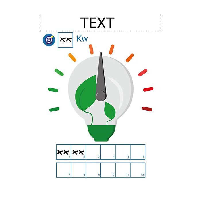 150413 - VISIOFLASH RSE - KILOWATT l 300 x H 420 mm magnétique
