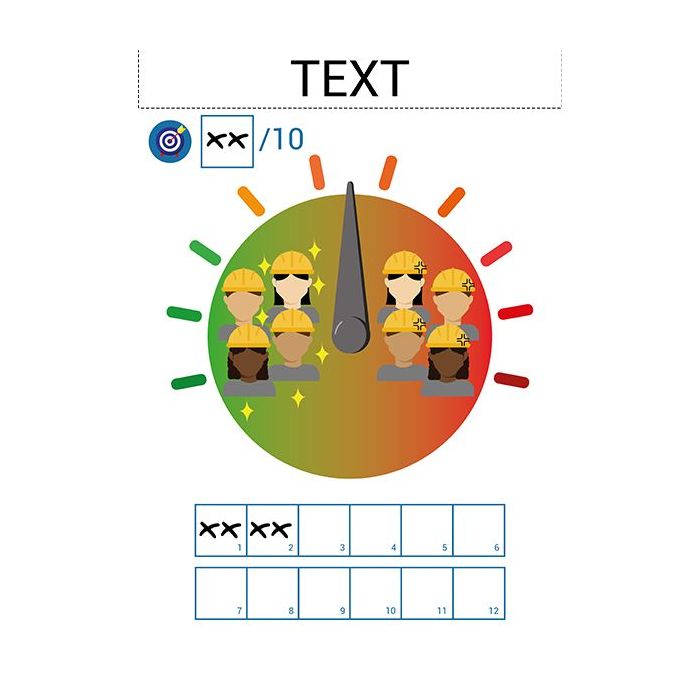 150414 - VISIOFLASH RSE - QVT (Qualité de Vie au Travail) l 300 x H 420 mm magnétique